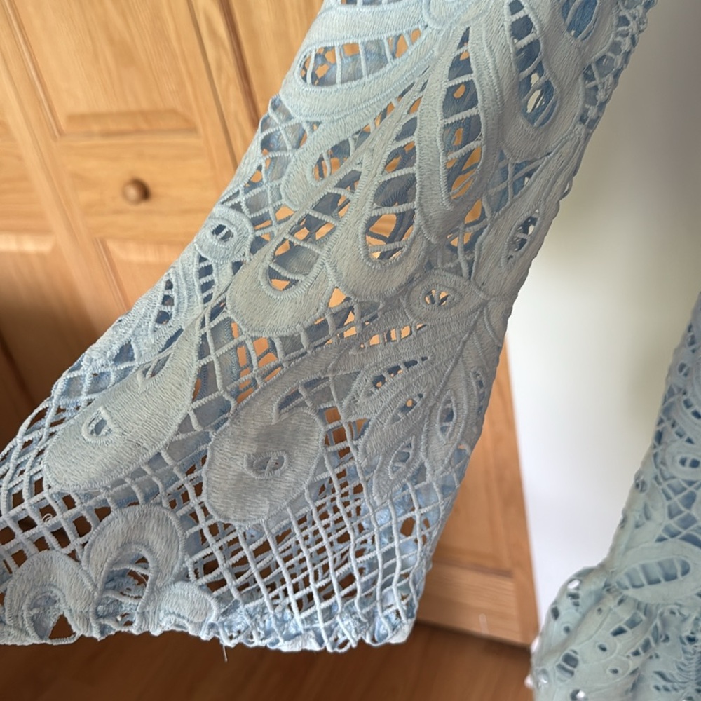 Aqua light blue lace dress - Picture 5 of 5